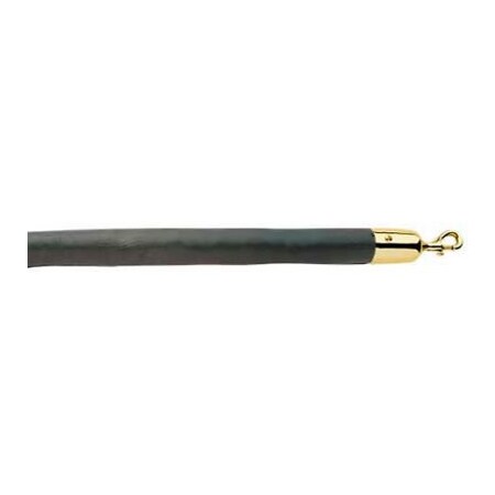 Lavi Industries 4'L Moss Green Vinyl Rope With Polished Brass Hooks 00-930160/4MG